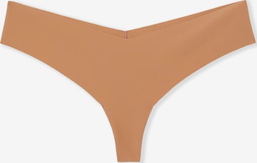 ETAM Thong 'PURE INVISIBLE' in Brown: front