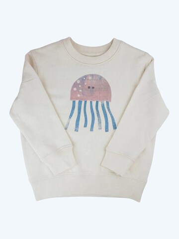 MelaDi Sweater 'Kinder Sweater aus Biobaumwolle - Qualle' in White: front