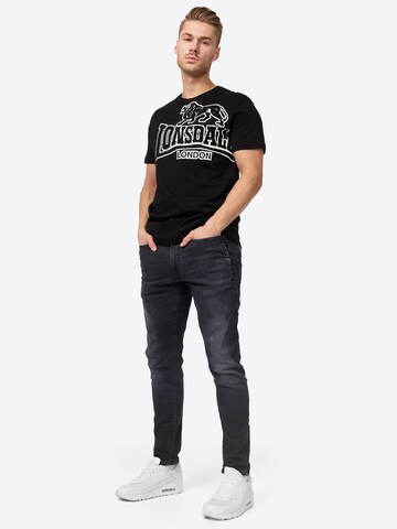 LONSDALE Μπλουζάκι 'Langsett' σε μαύρο