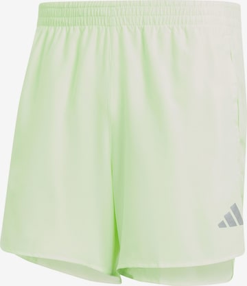 ADIDAS PERFORMANCE Workout Pants 'Run It' in Green: front