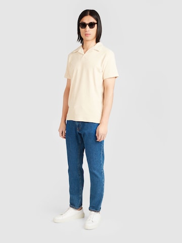 SELECTED HOMME Poloshirt 'TALON' in Beige
