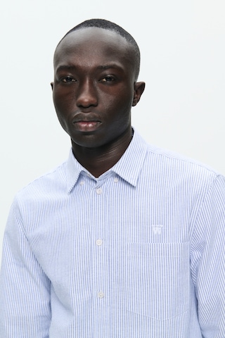 WOOD WOOD Regular fit Button Up Shirt 'Adam' in Blue
