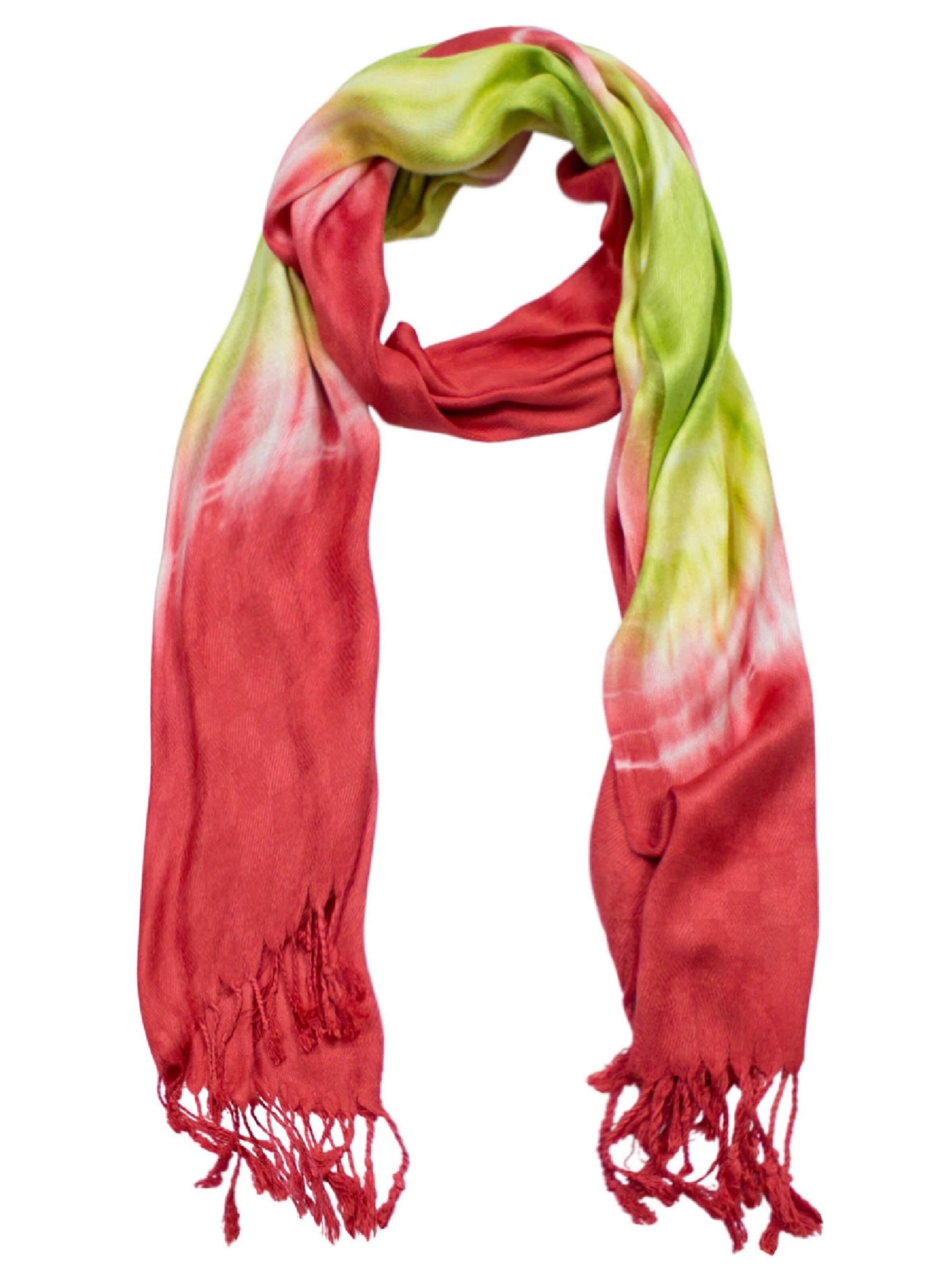 Sunsa Schal 'Sunsa' in Rot: Vorderseite