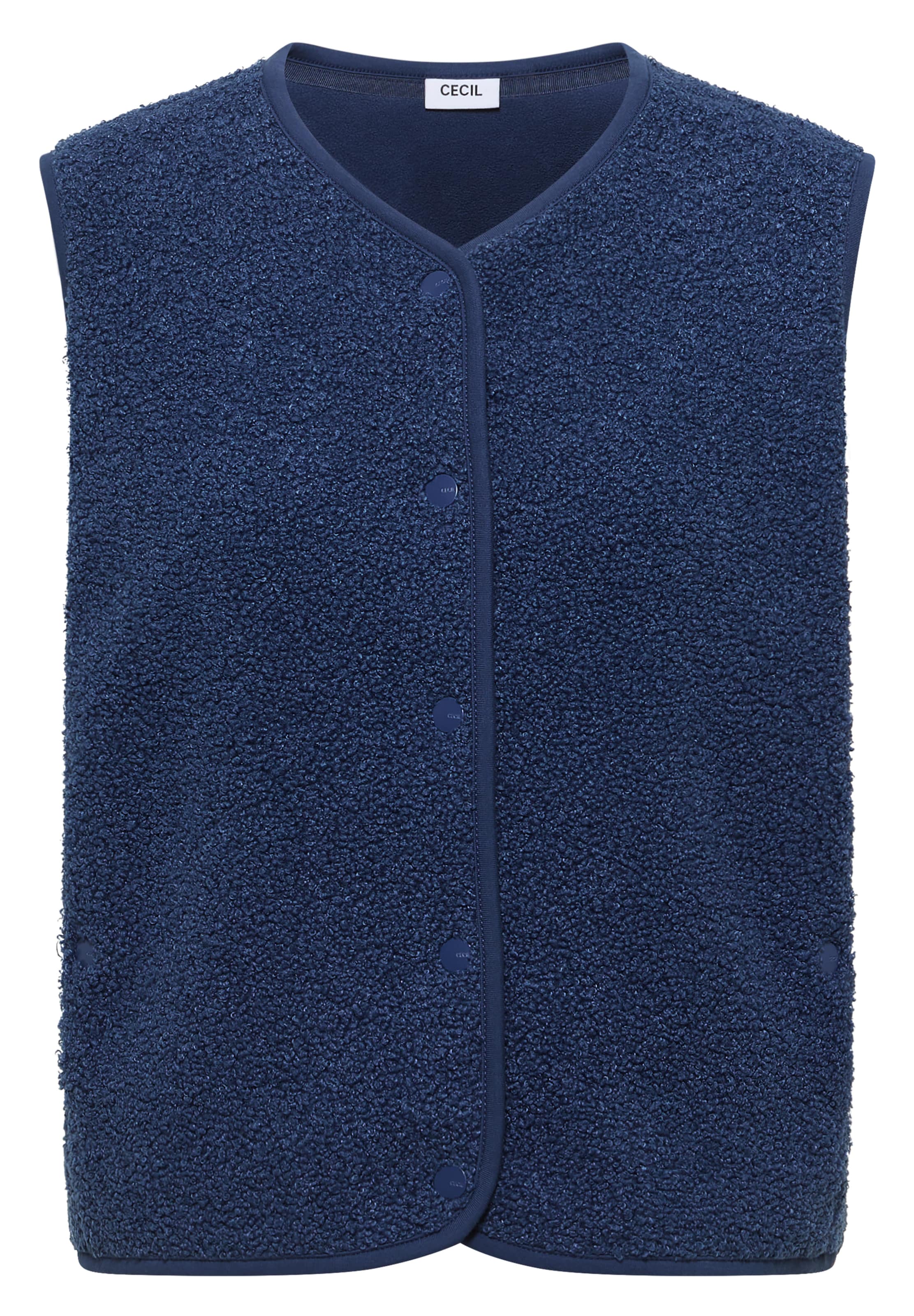 CECIL Vest in Blue: front