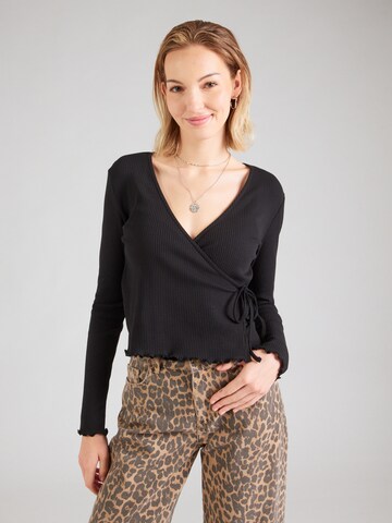 PIECES Shirt 'PCKITTE' in Black: front