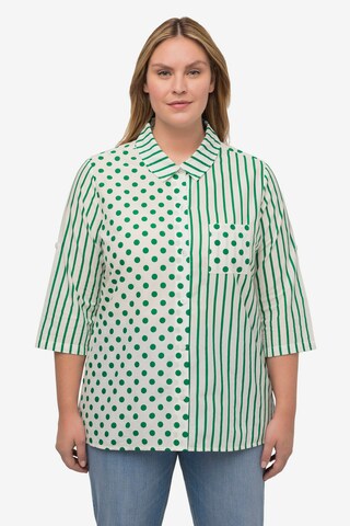 Ulla Popken Blouse in Groen: voorkant