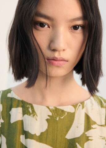 MANGO Dress 'Spin-H' in Green