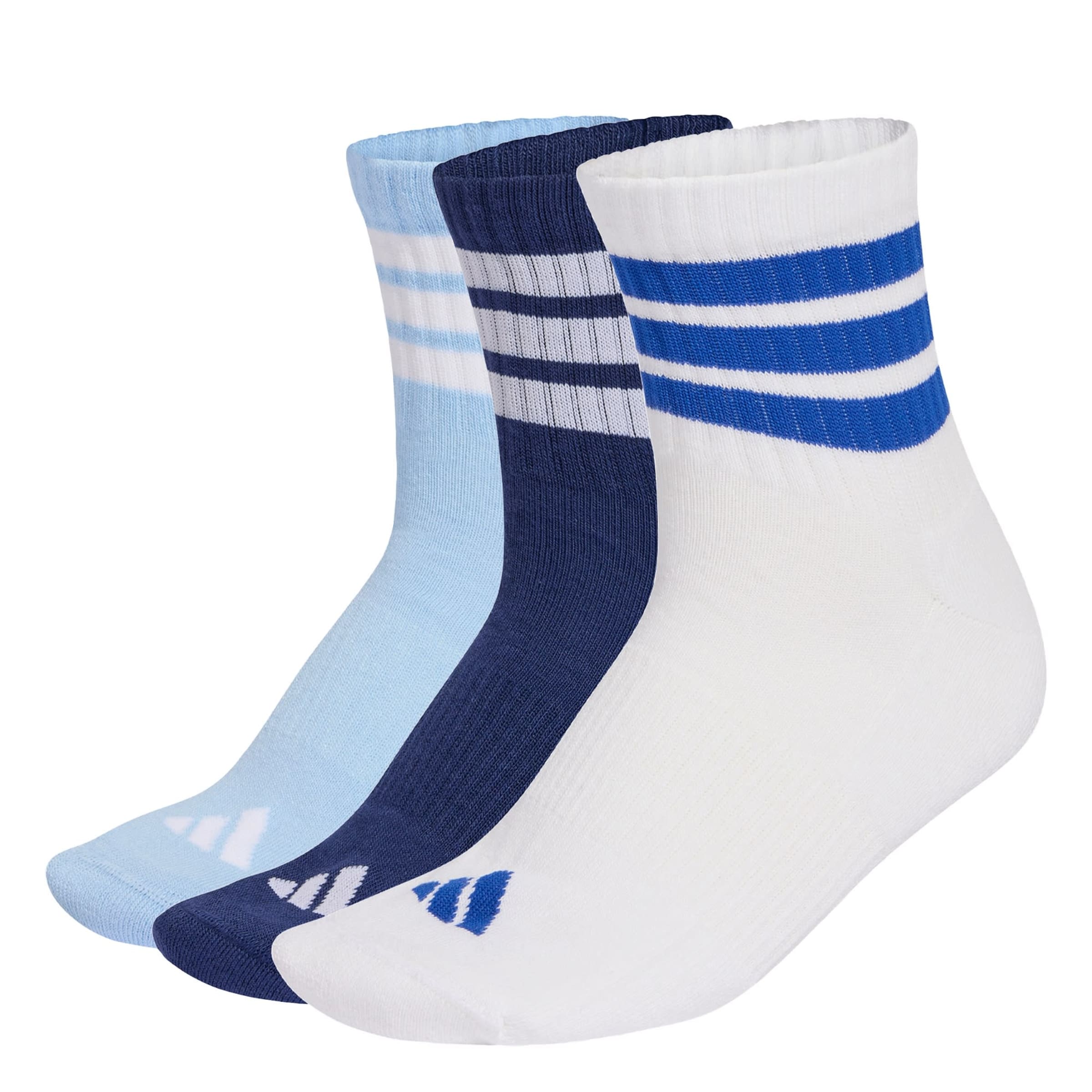 ADIDAS PERFORMANCE Sportsocken 'Ess' in hellblau / dunkelblau / weiß, Produktansicht
