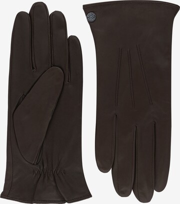 Roeckl Full Finger Gloves 'Tallinn' in Brown: front