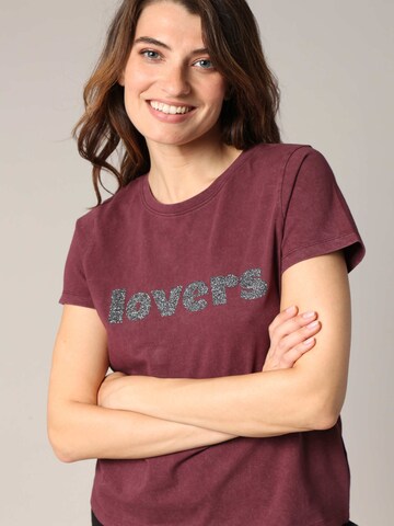 Deeluxe T-Shirt 'Lolover' in Rot