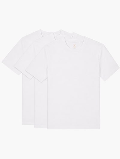 YTWOO Shirt '3er Pack Basic T-Shirt' in XS in White, Item view