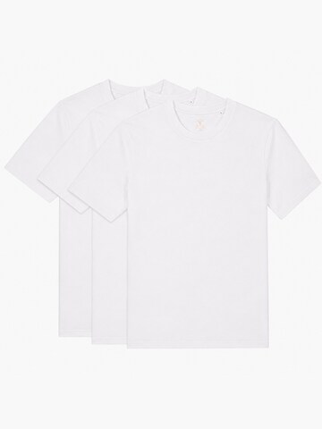 YTWOO Shirt '3er Pack Basic T-Shirt'‌‌‌ in Weiß: Vorderseite