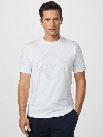 Hackett London T-Shirt 'Club House' in Weiß: Vorderseite