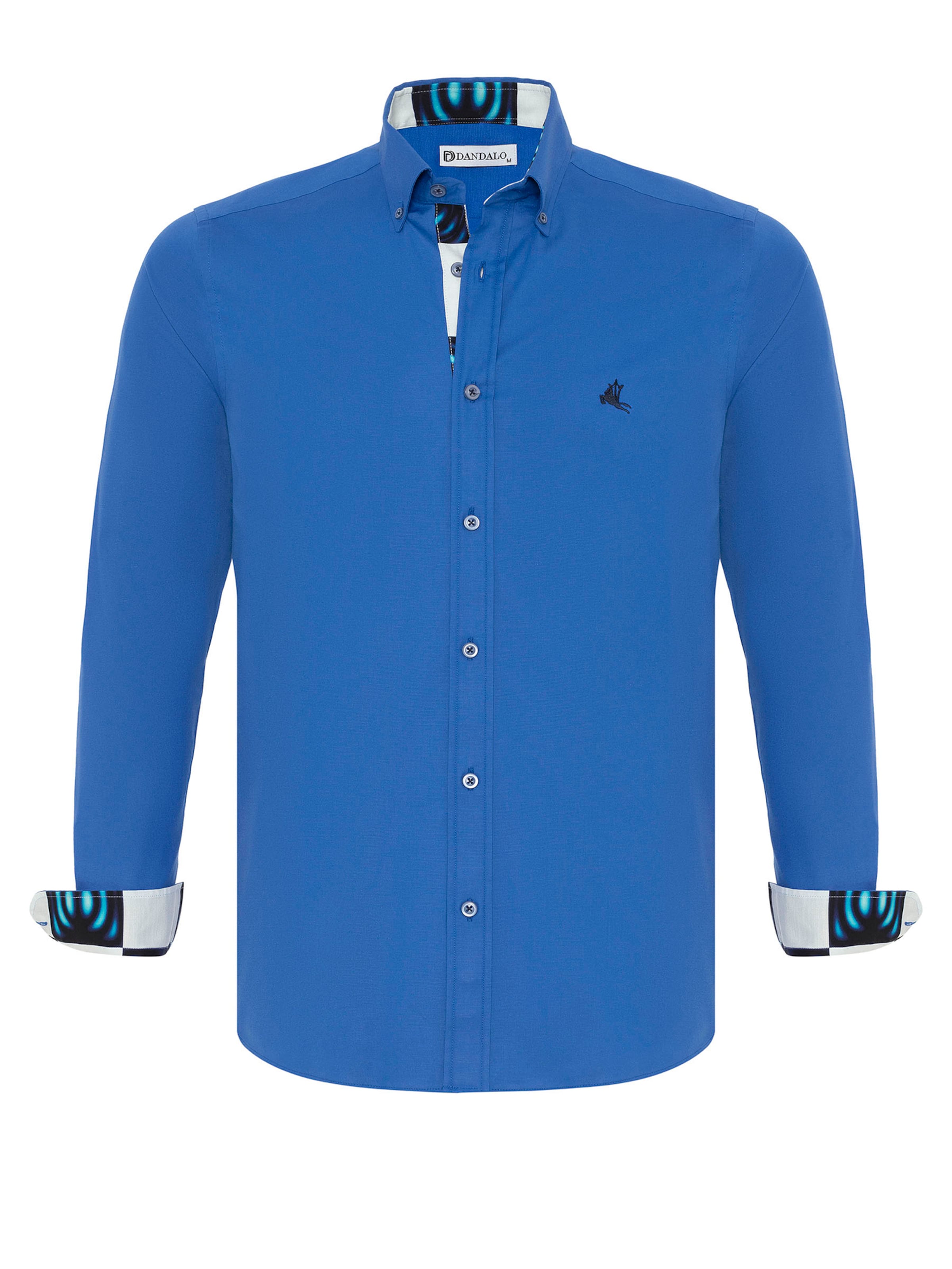 Regular fit Cămașă 'Mauri' de la Dandalo pe albastru: față