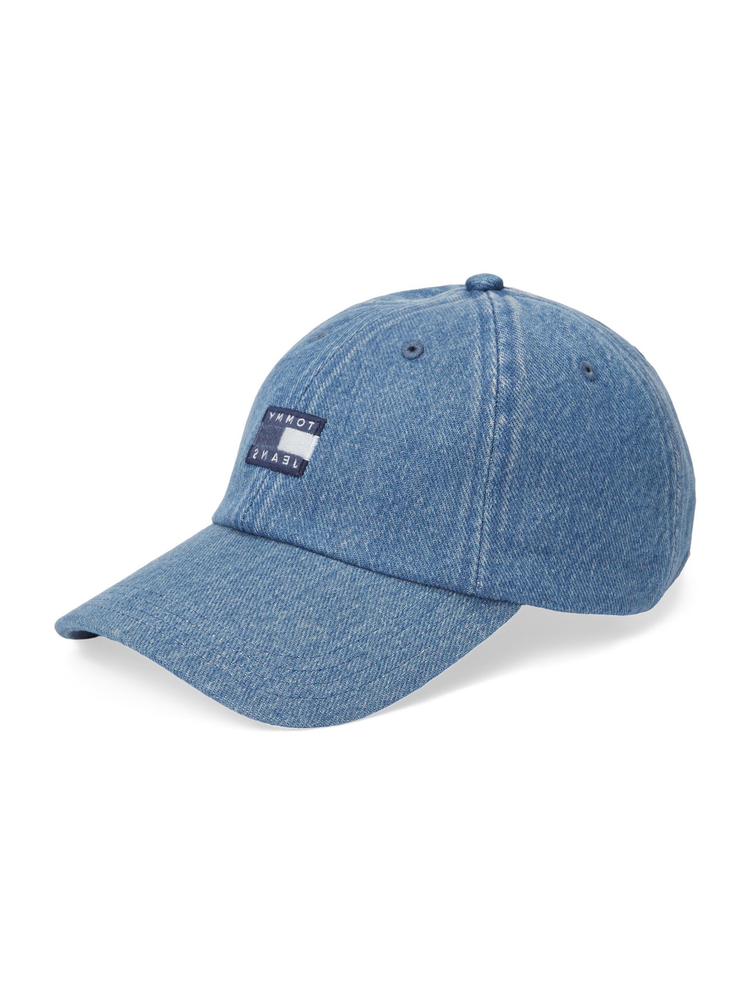 Tommy Jeans Τζόκεϊ 'TJM HERITAGE OVER DYED DENIM CAP' σε μπλε: μπροστά