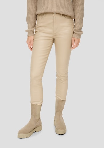 s.Oliver Skinny Farkut 'Izabell' värissä beige: edessä