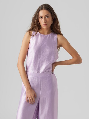 VERO MODA - Blusa 'Hall' em roxo: frente