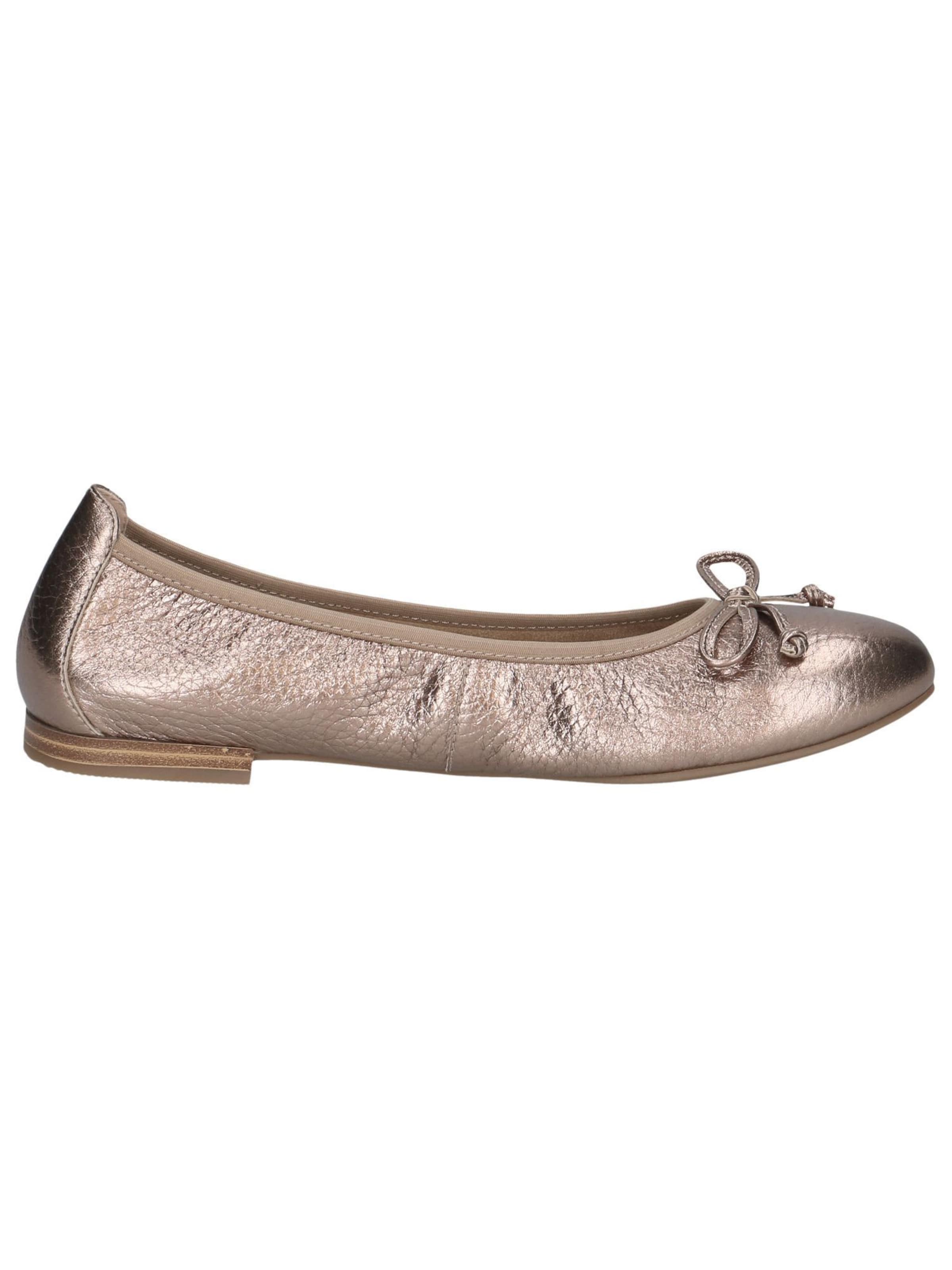 CAPRICE Ballet Flats in Gold