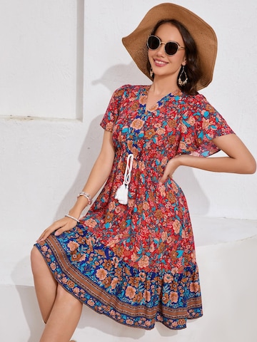 Yesfashion Letnia sukienka w kolorze różowy
