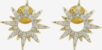Akzent Earrings '"Joana" aus 925 Sterlingsilber, rhodiniert, langlebig' in Gold: front