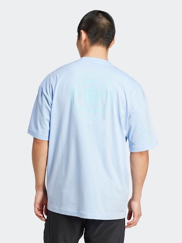 ADIDAS PERFORMANCE Performance shirt 'GFX Glob Q3' in Blue: front