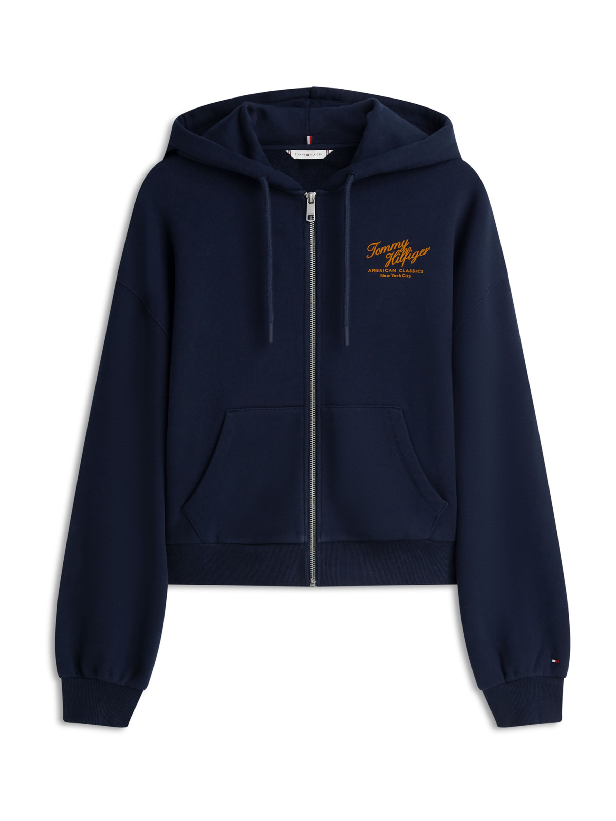 TOMMY HILFIGER Кофта на молнии в Синий: спереди