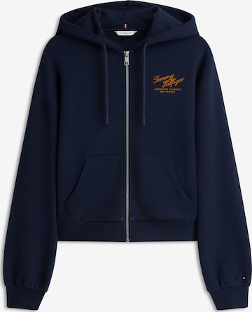 TOMMY HILFIGER Кофта на молнии в Синий: спереди