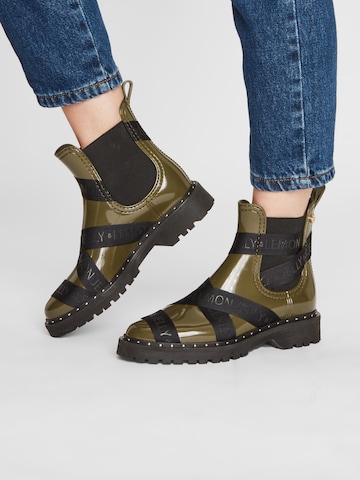 LEMON JELLY - Botas chelsea 'Frankie' em verde: frente