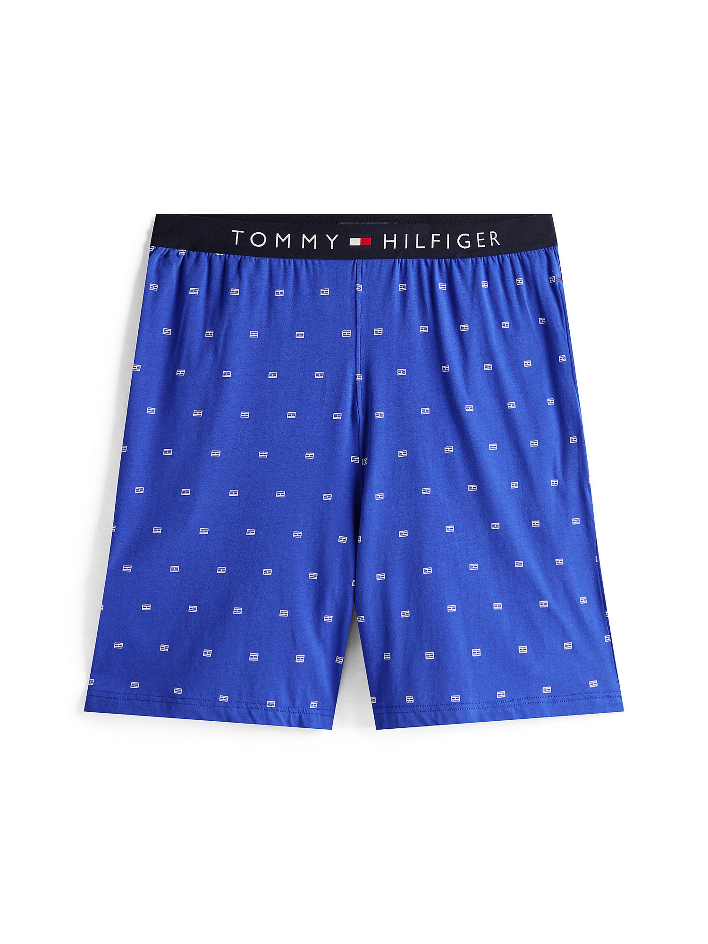 TOMMY HILFIGER Pyjama kurz in Blau