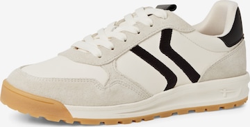 Baskets basses Tamaris en beige : devant