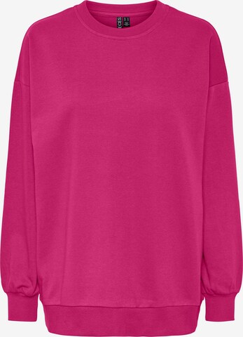 Sweat-shirt 'CHILLI' PIECES en rose : devant