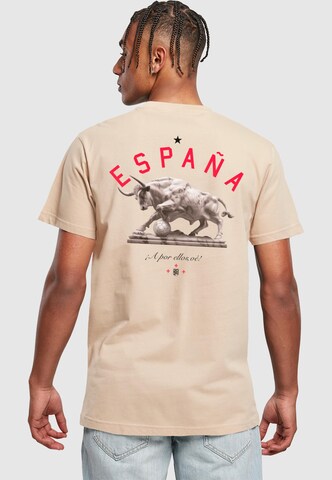 Mister Tee Shirt 'Toro Espanol' in Beige