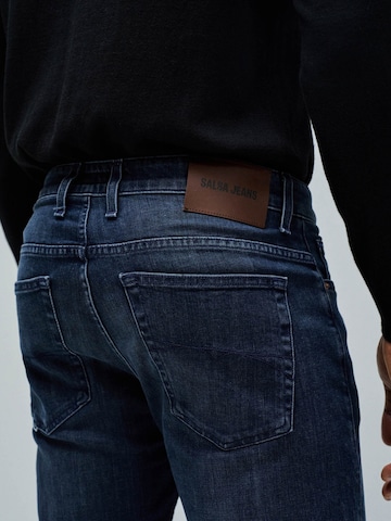 Coupe slim Jean Salsa Jeans en bleu
