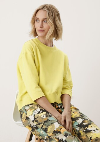 Sweat-shirt s.Oliver en jaune : devant