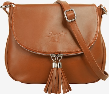 Sac à bandoulière Samantha Look en marron : devant