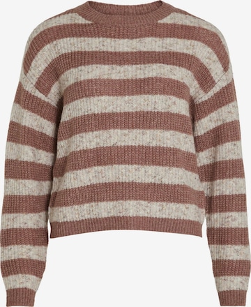 VILA Sweater 'PALINE' in Brown: front