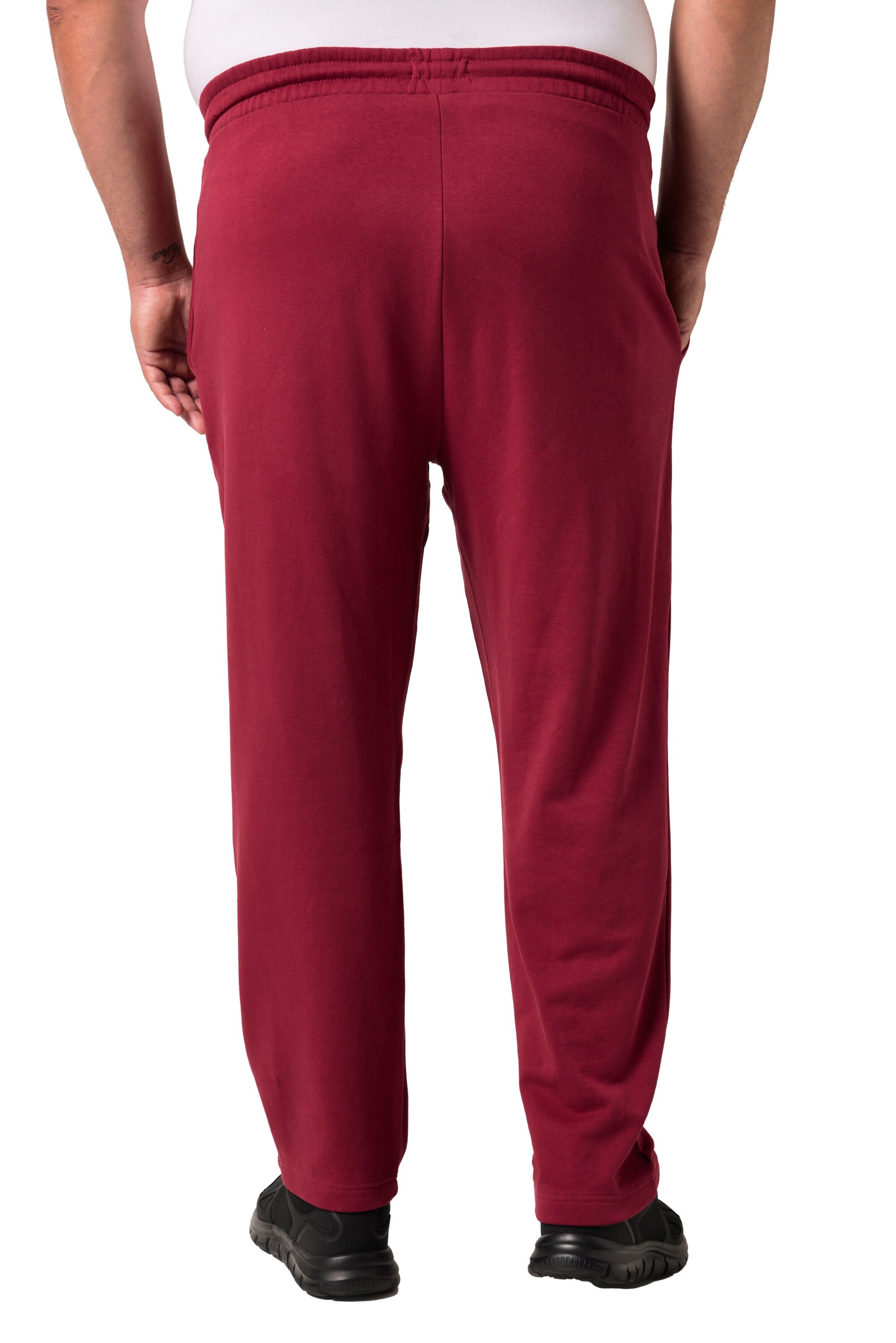 Men Plus Tapered Pants in Red