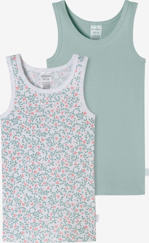 Maillot de corps 'Fine Rib' SCHIESSER en vert : devant