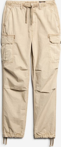 Loosefit Pantalon cargo Superdry en beige : devant