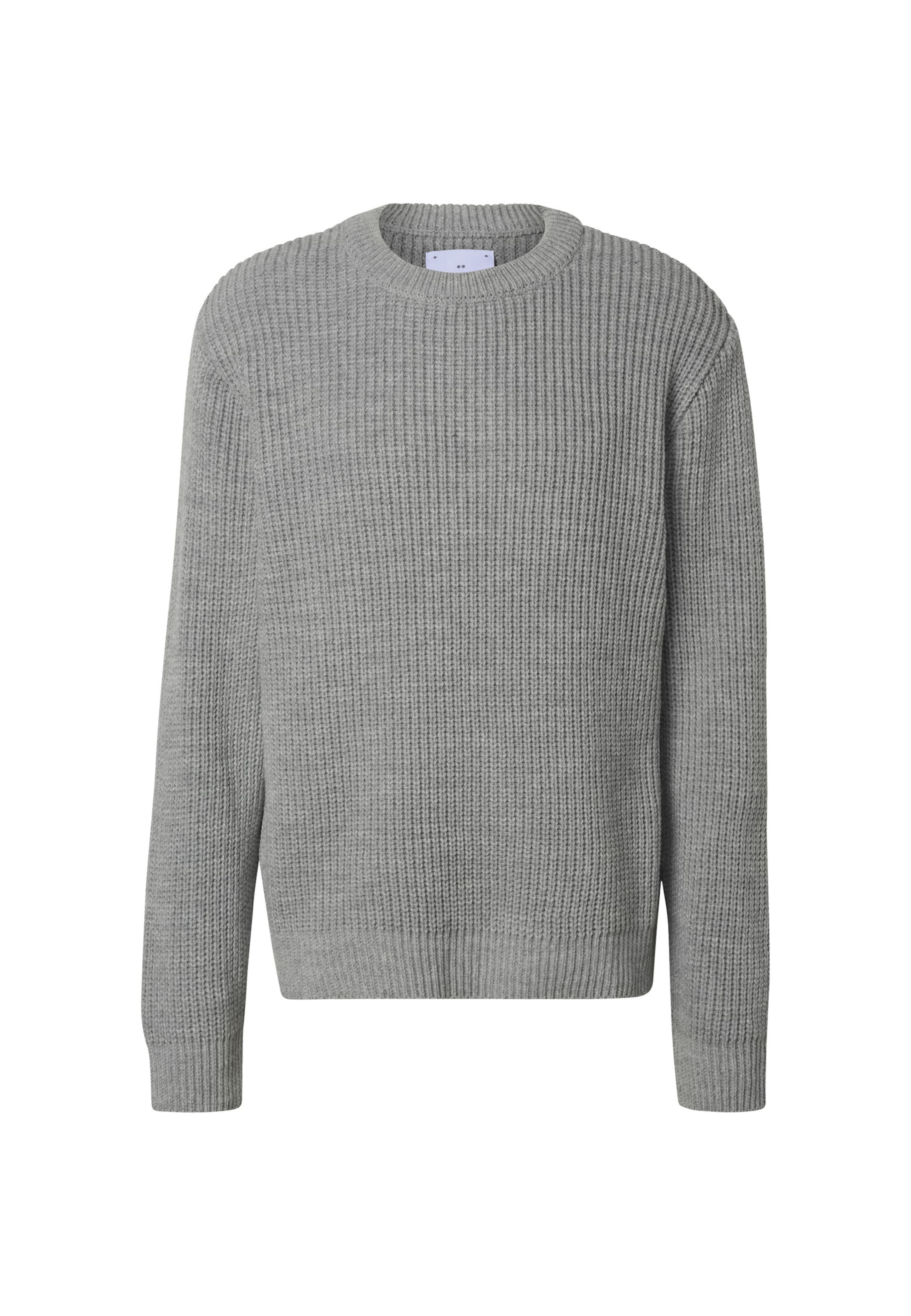 EDWIN Pullover 'Nix' in Grau: Vorderseite