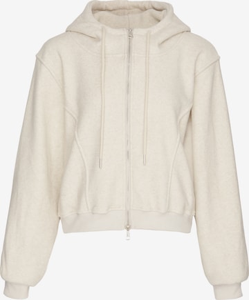 Veste de survêtement MYMO en beige : devant