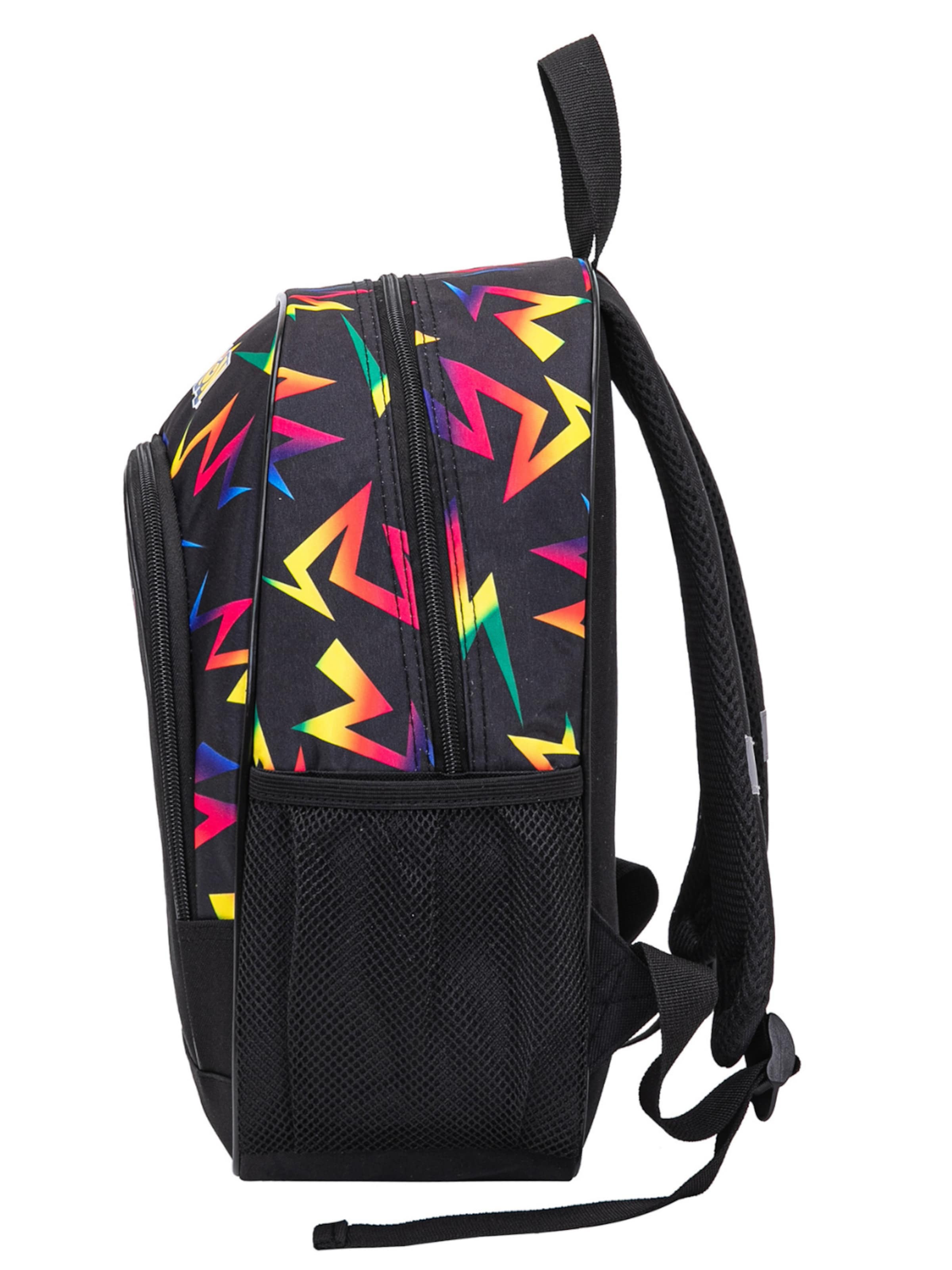 DISNEY Rugzak 'Pokémon Backpack Kids Black – Boys Girls School Bag with Pikachu Design and Front Pocket' in Zwart