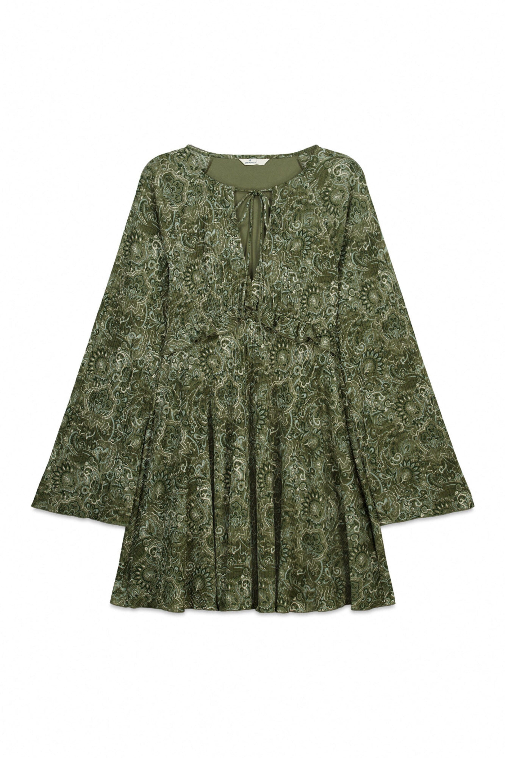 Springfield Jurk in Groen: voorkant