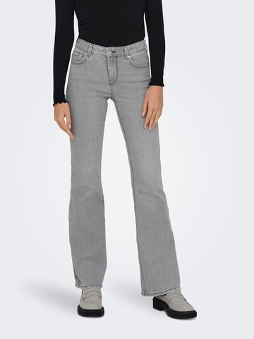 ONLY Flared Jeans in Grijs: voorkant