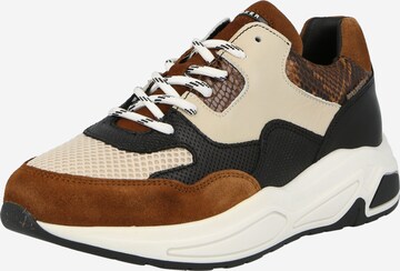 Sneaker bassa di BULLBOXER in marrone: frontale