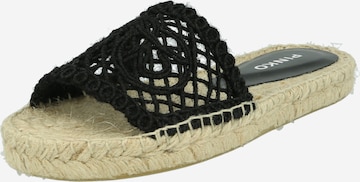 PINKO - Zapatos abiertos 'CECILIE CIABATTA' en negro: frente