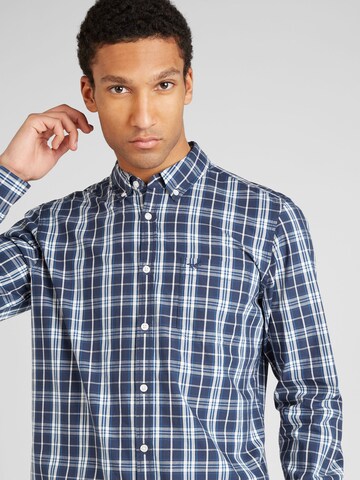 MUSTANG Regular fit Button Up Shirt 'CHESTER' in Blue