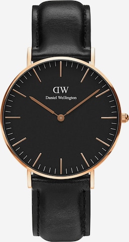 Daniel Wellington Analoog horloge in Zwart: voorkant