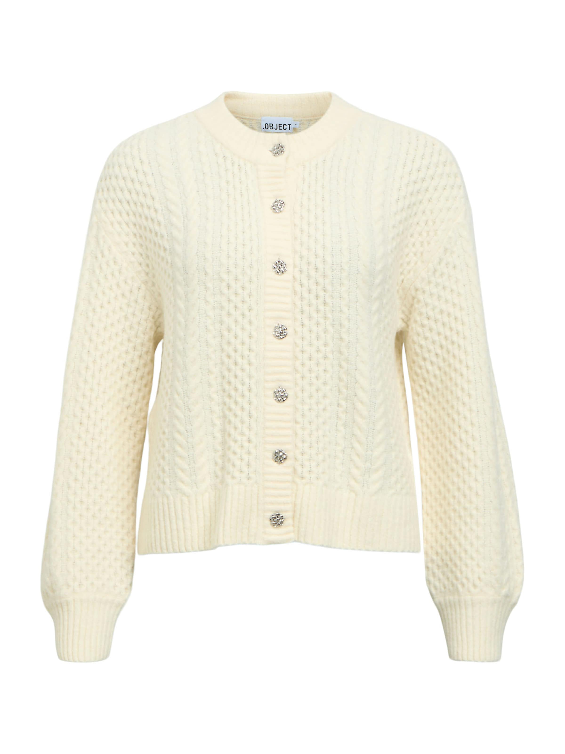 OBJECT Kofta 'OBJDEBBIE' i beige: framsida