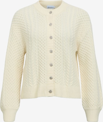 OBJECT Knit cardigan 'OBJDEBBIE' in Beige: front
